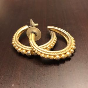 Byzantine antique gold hoops